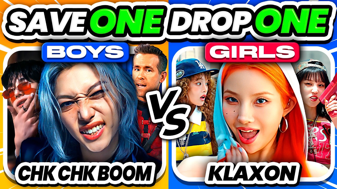 GIRLS vs BOYS: Save One, Drop One 🔥  Kpop Songs Edition - KPOP QUIZ 2024
