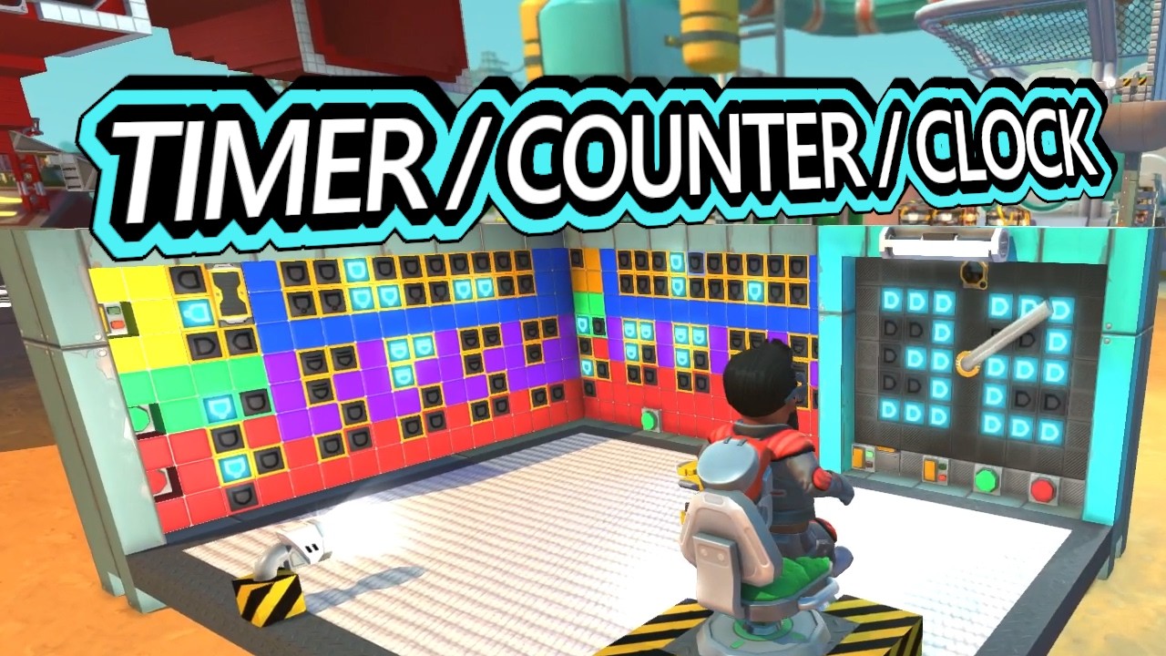 How to Build a Timer, Counter & Digital Clock in Scrap Mechanic! | Scrap Mechanic part 53