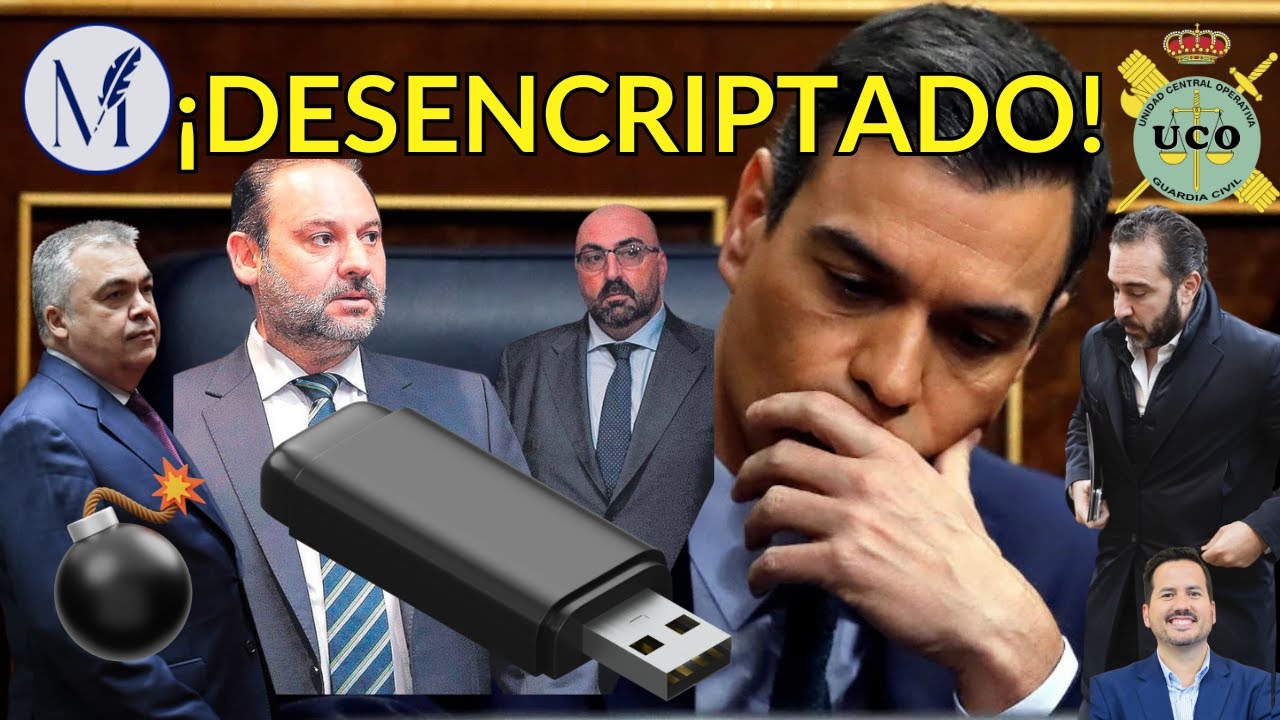 😱😱 ¡DESENCRIPTADO EL PENDRIVE DE LA TRAMA KOLDO! ¡SITUACIÓN INSOSTENIBLE PARA SÁNCHEZ!