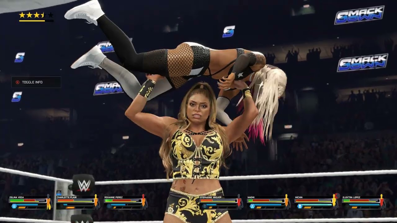 8 WOMAN BATTLE ROYAL FOR NO 1 CONTENDER FOR WWE WOMENS WORLD TITLE ON SMACKDOWN