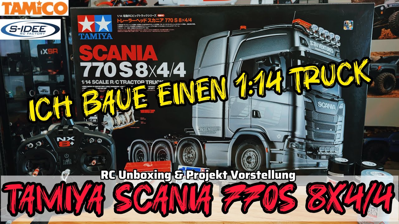 TAMIYA SCANIA 770S 8x4/4 - UNBOXING// Ich baue meinen ersten 1:14 Truck // Projektvorstellung
