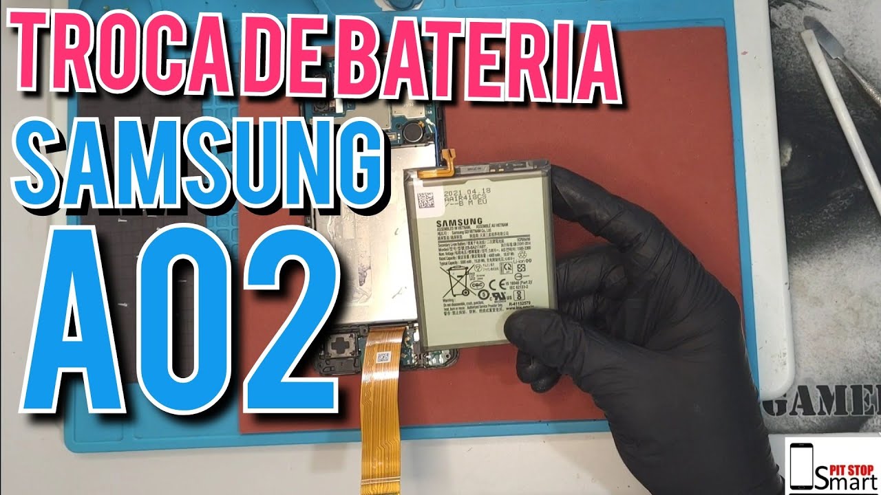 Troca de Bateria Samsung A02 | SM-A022M/DS Descarregando Rápido ou Desliga sozinho