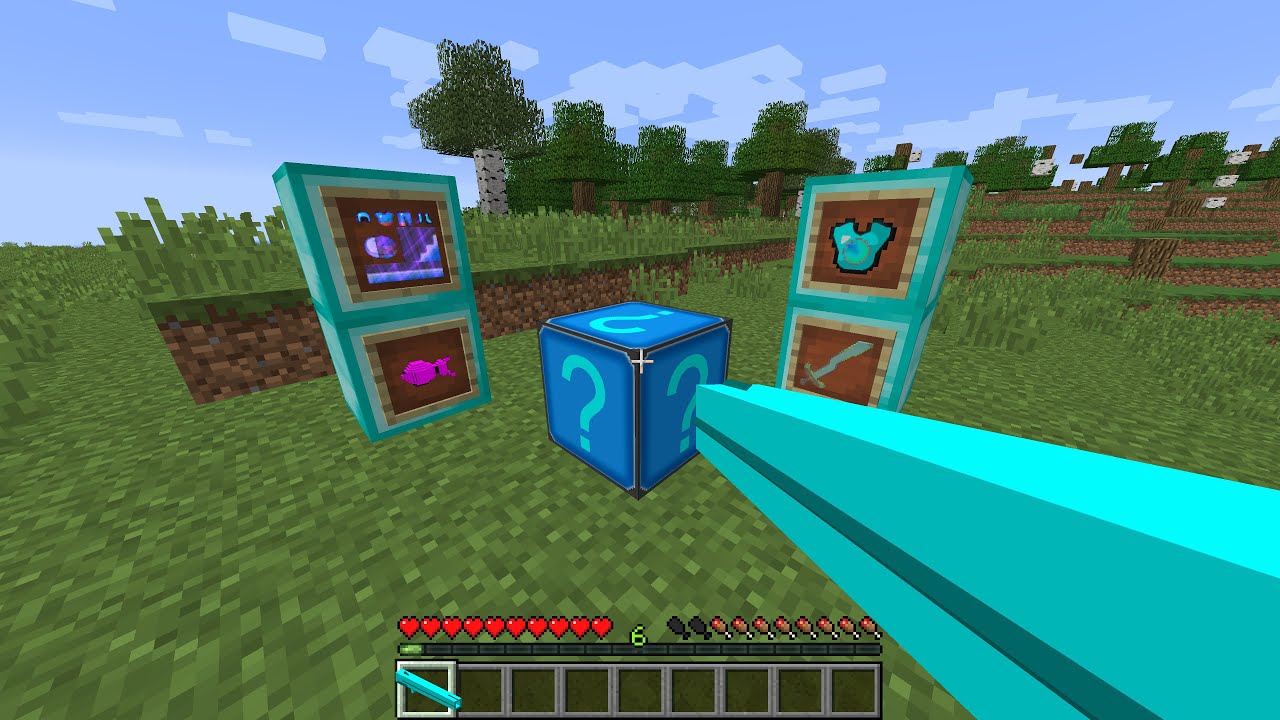 Crystal Lucky Block MOD in Minecraft