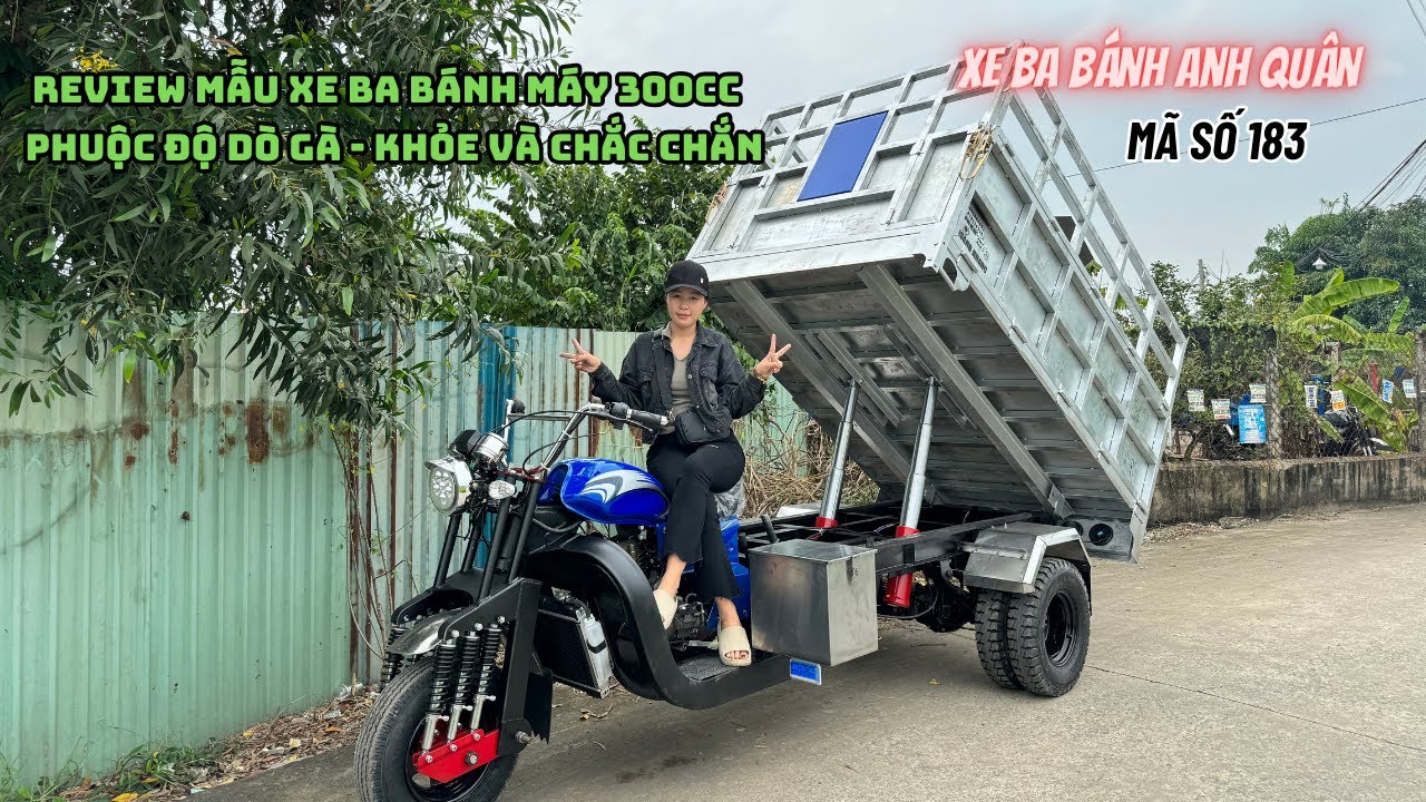 Review Chiếc Xe Ba B&aacute;nh M&aacute;y 300cc - Phuộc Độ D&ograve; G&agrave; Nam Định Cứng C&aacute;p | LH : 0845134134