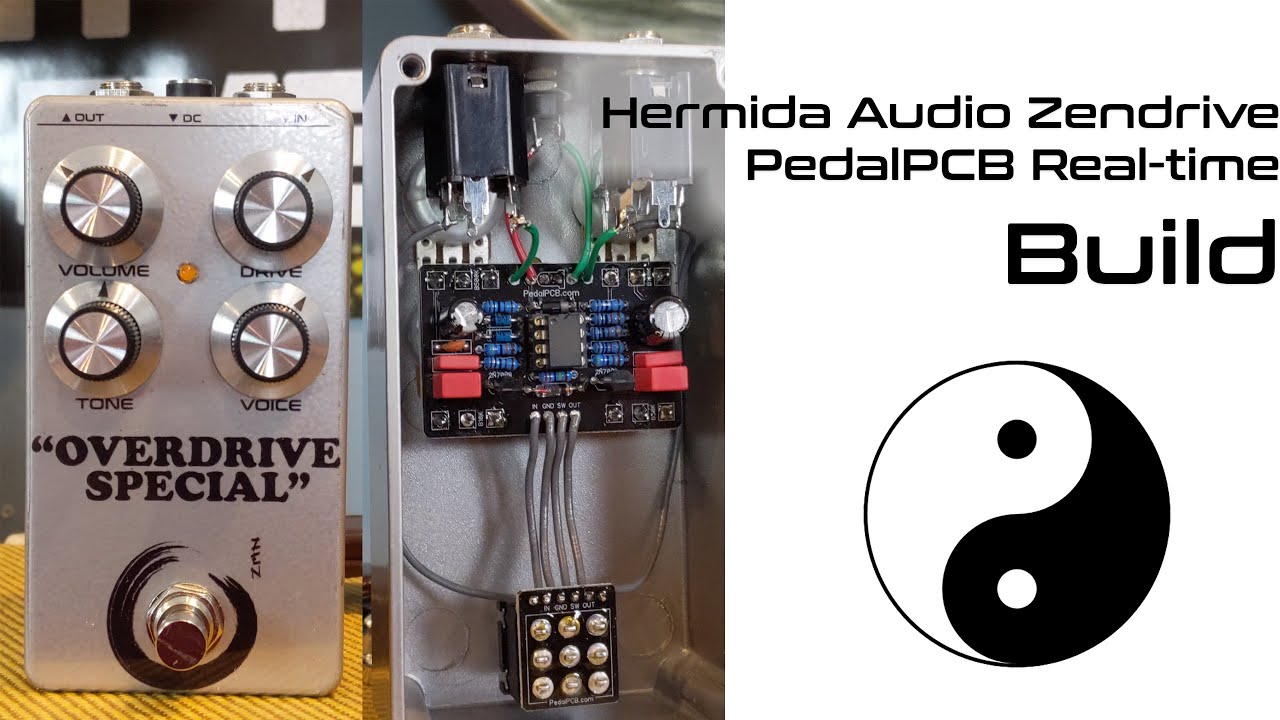 DIY Zendrive build | PedalPCB Mahayana PCB | Real-time | Demo