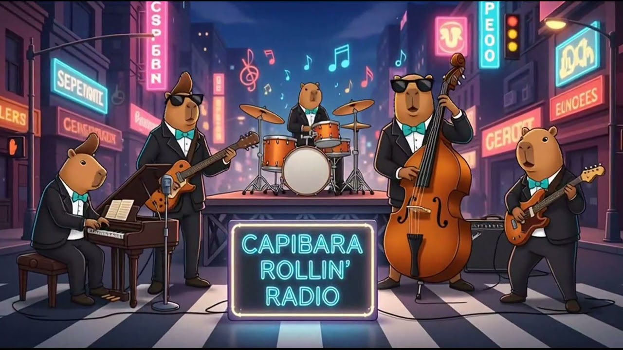 Roll Rockabilly – Neon Diner Jukebox Jive - 1 hour