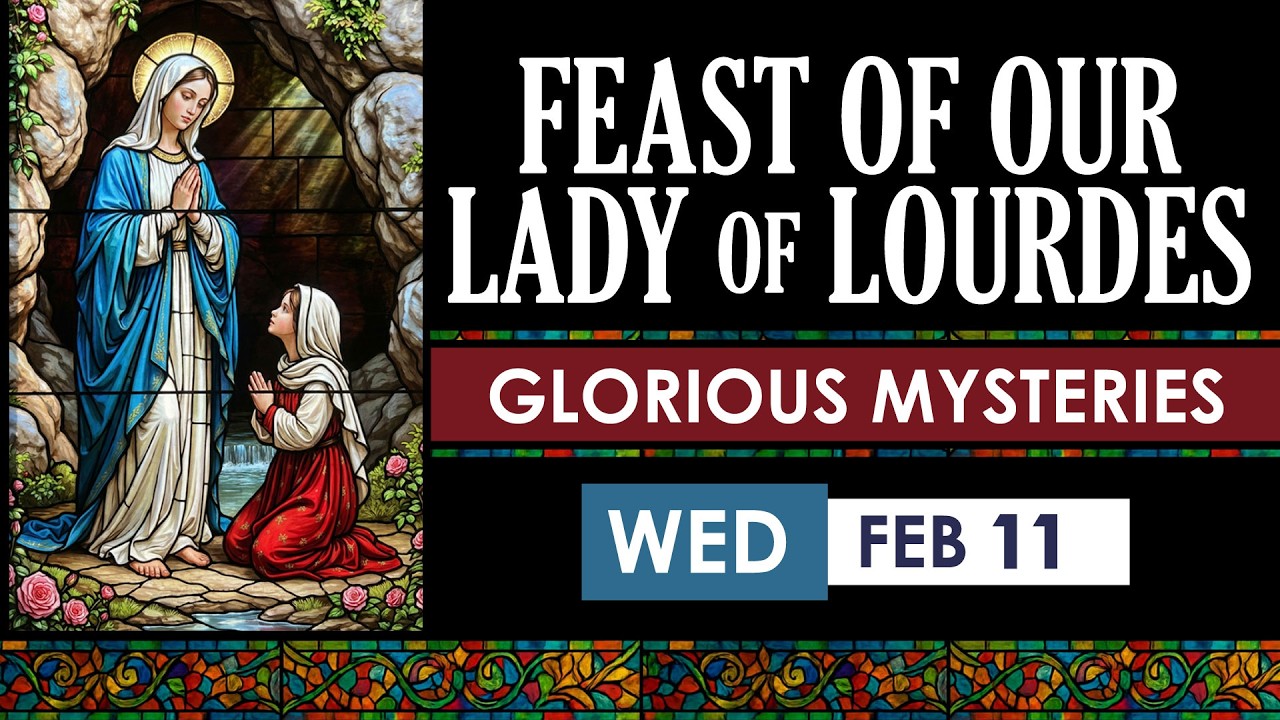 February 11 Our Lady of Lourdes Rosary | Healing Sorrowful Mysteries Prayer | Catholic Holy Rosary