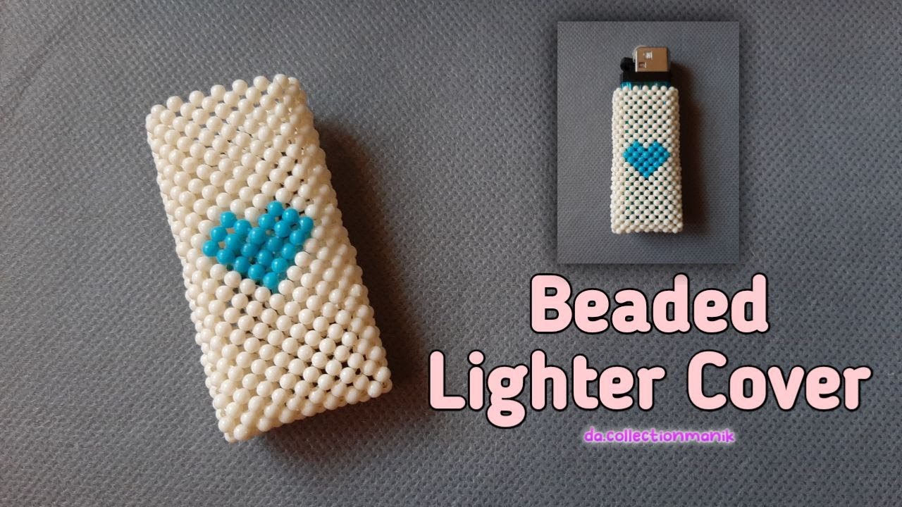 How To Make Beaded Lighter Cover // Sarung Korek Api Manik Manik Tipe 4