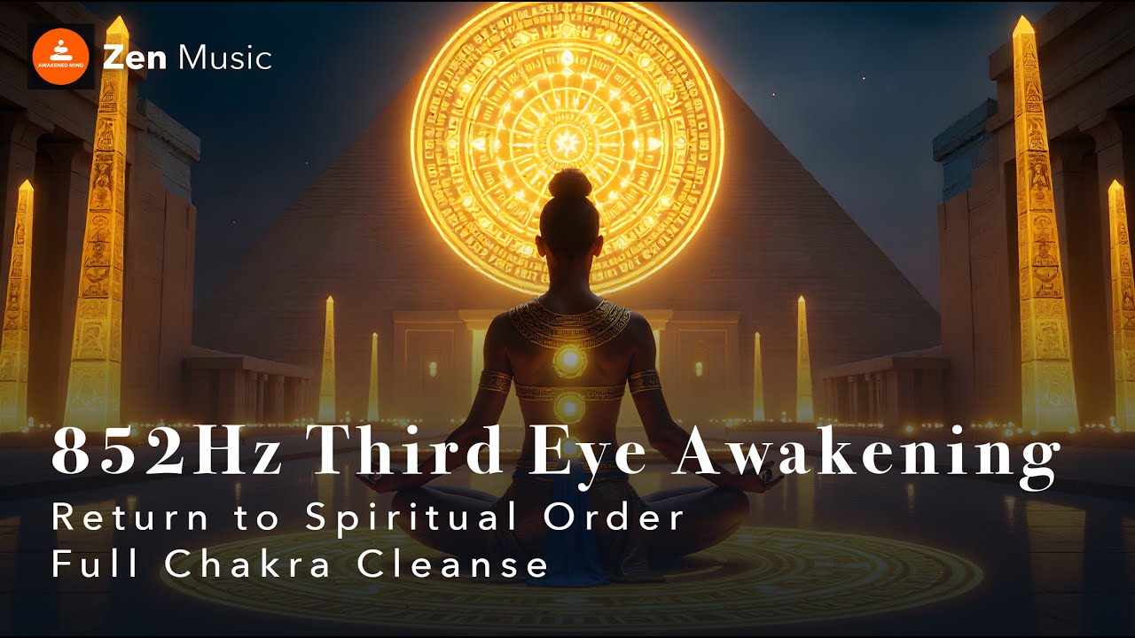 852Hz Third Eye Awakening | Return to Spiritual Order - Full Chakra Cleanse