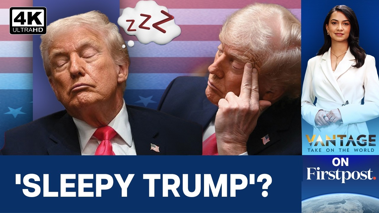 Трамп снова спал во время встречи в Овальном кабинете? | Vantage на Firstpost | 4K