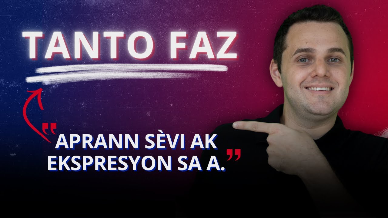 Tanto faz - Ajoute ekspresyon sa a sou vokabilè w
