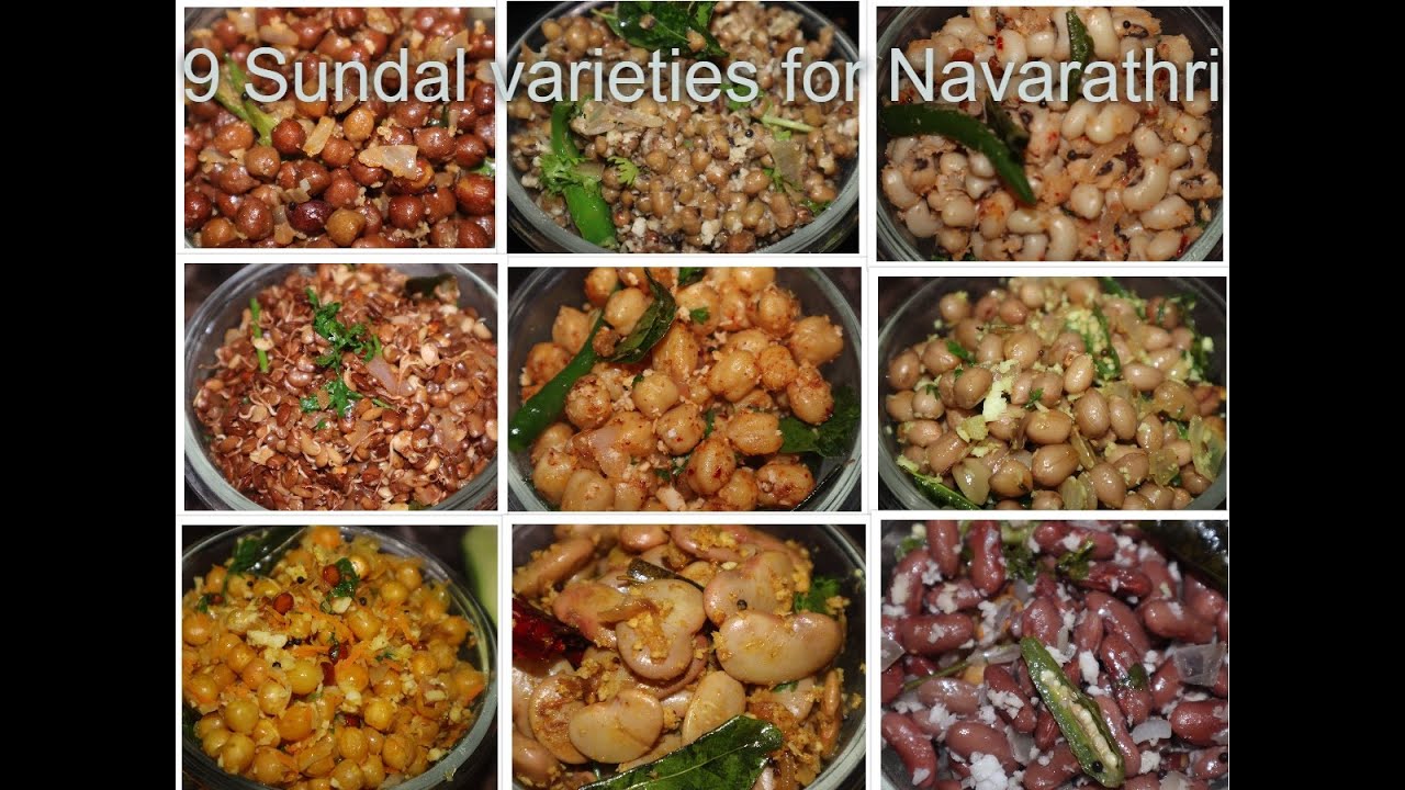 Sundal varieties for Navratri | Navaratri Sundal | 9 sundal recipes | Protein rich snacks