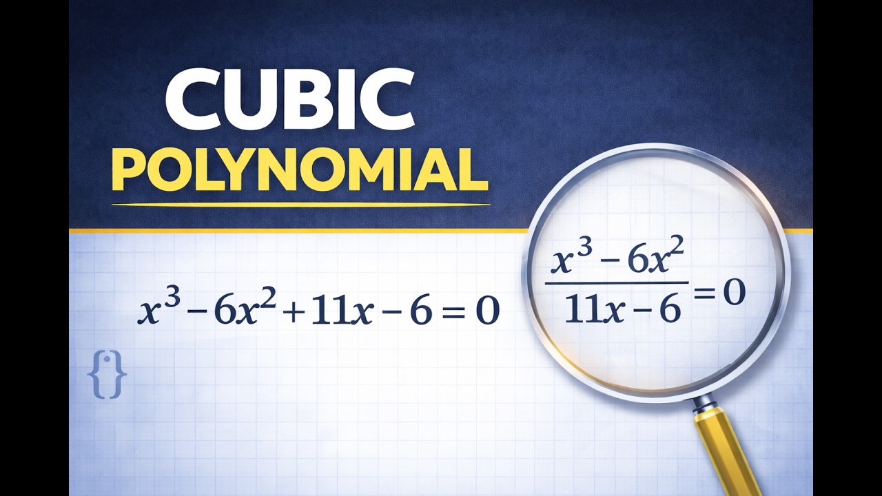 Solve a Cubic Polynomial Equation | Step-by-Step
