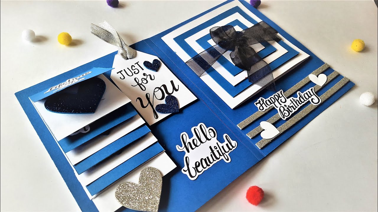Beautiful Handmade Birthday Card | Birthday Greeting Card idea | Tutorial