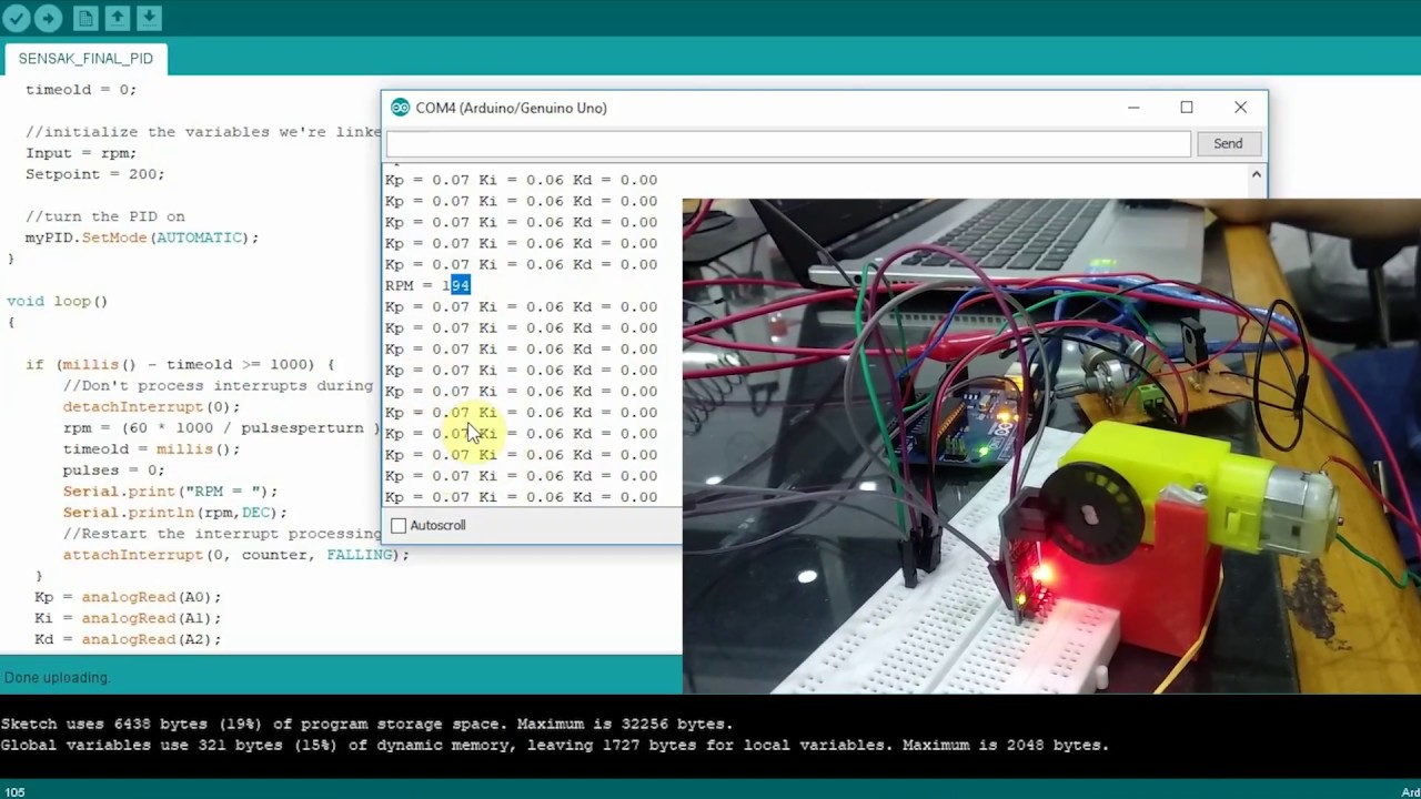 Cruise Control dengan Sensor Groove Optocoupler dan Arduino sebagai PID controller