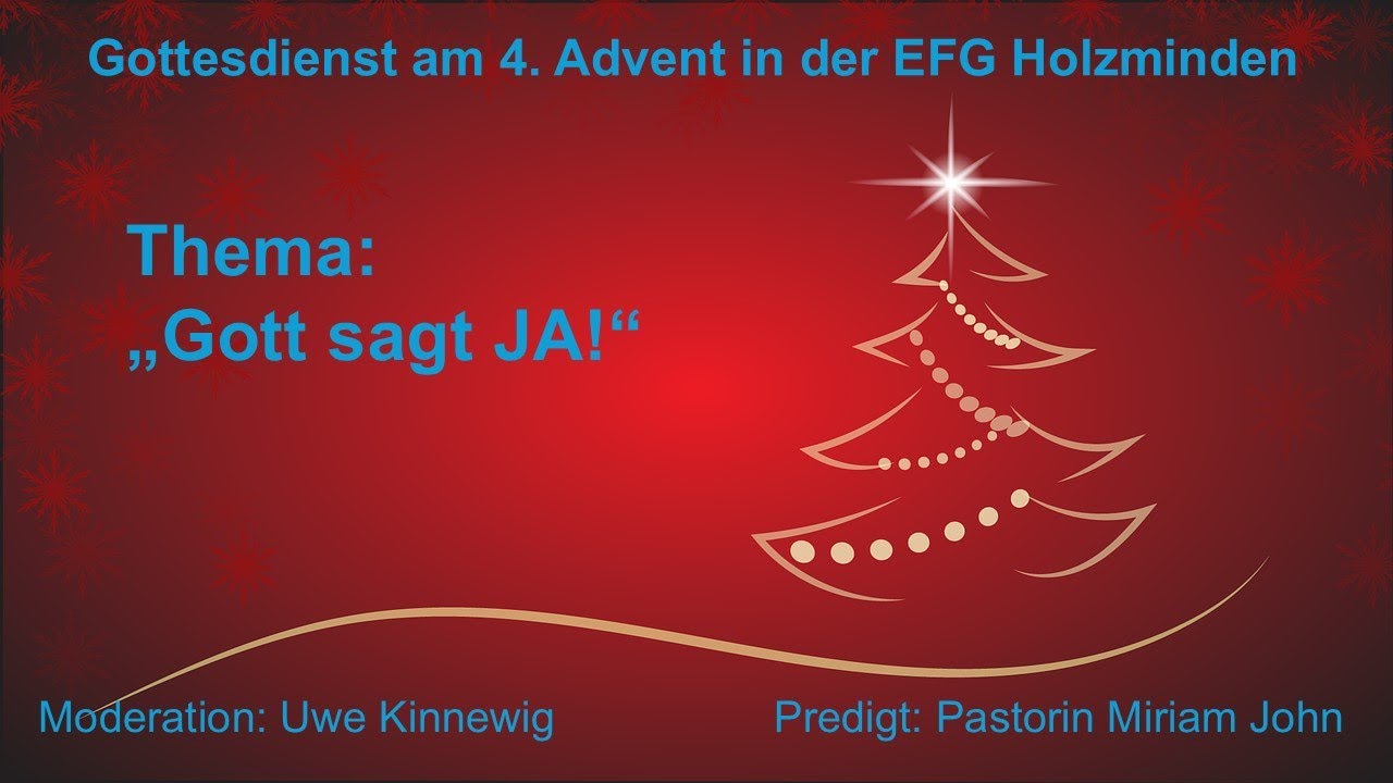 Gott sagt JA!