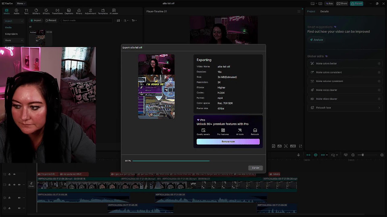 Editing and hanging out!