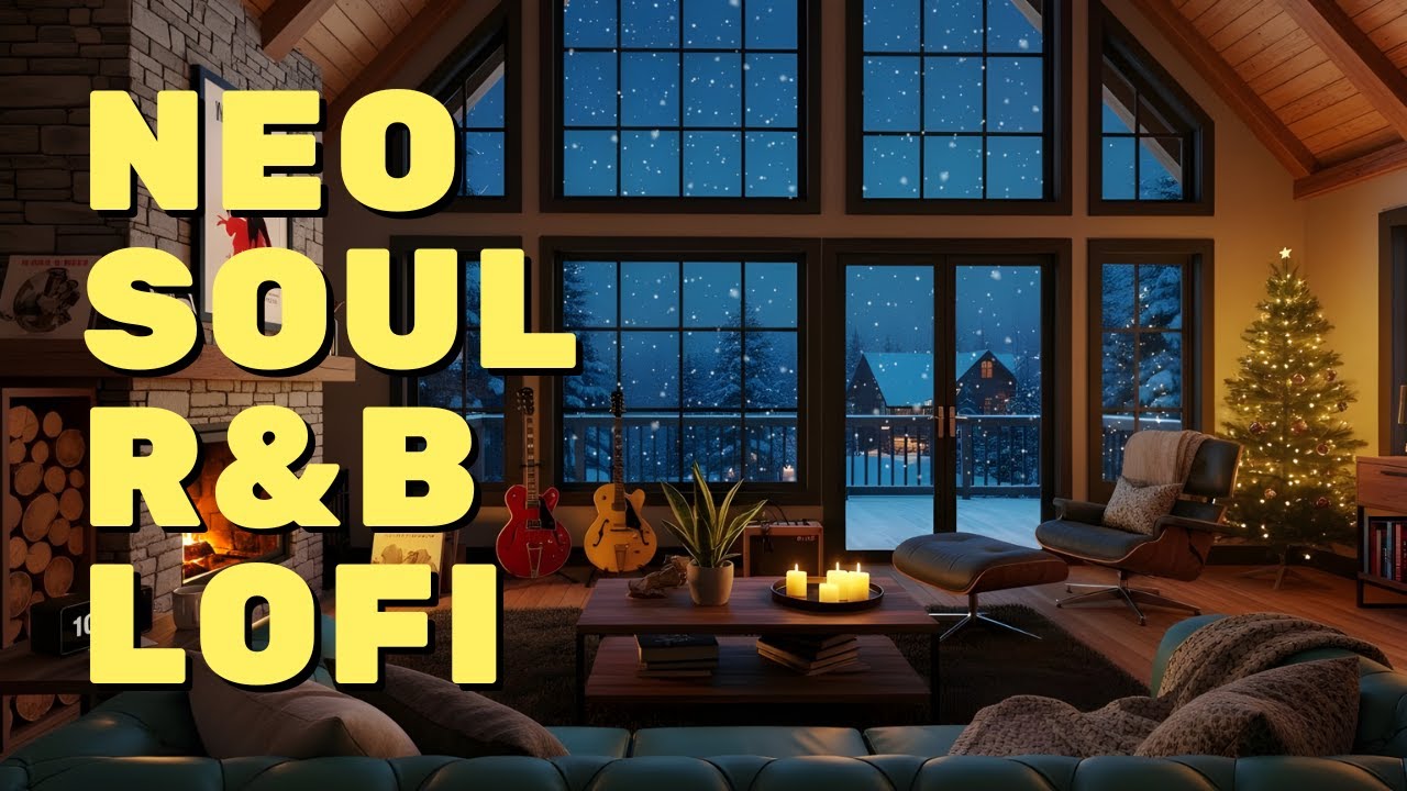 🔥 Warm Hearth & Guitar Vibes | Neo Soul, R&B Lofi Upbeat Chill Mix for Cozy Winter Nights