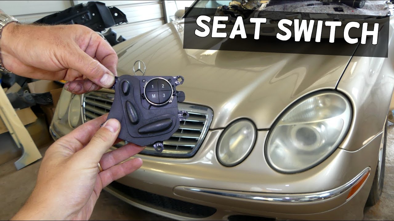 MERCEDES W211 POWER SEAT SWITCH REPLACEMENT REMOVAL