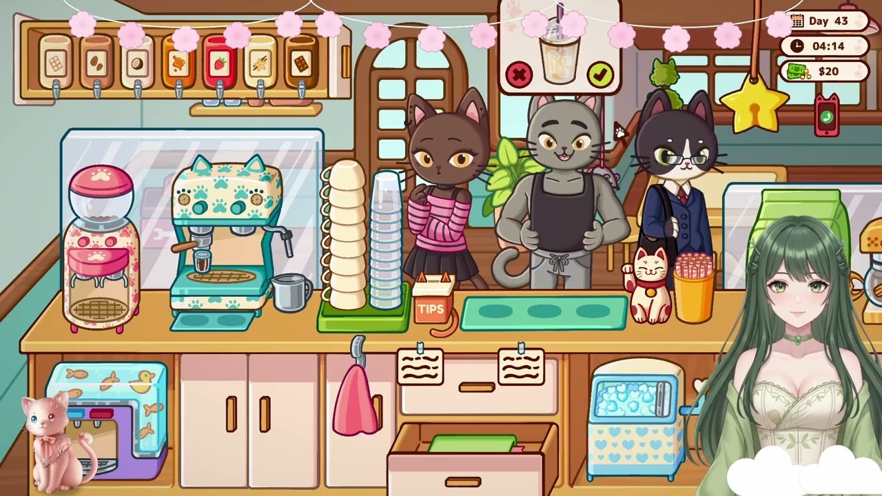 Cats and Cups Gameplay: Cozy Mode