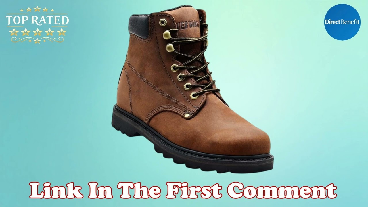 Unbeatable 5 Star Men’s 6″ Soft Toe Leather Work Boots – Rugged, Comfy & Durable