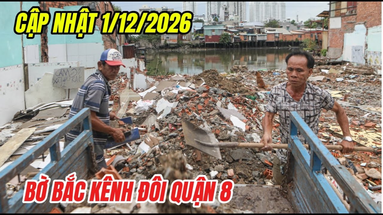 Bờ Bắc Kênh Đôi: Trên 1300 hộ dân di dời nhà phục vụ dự án cải tạo bờ Bắc kênh Đôi