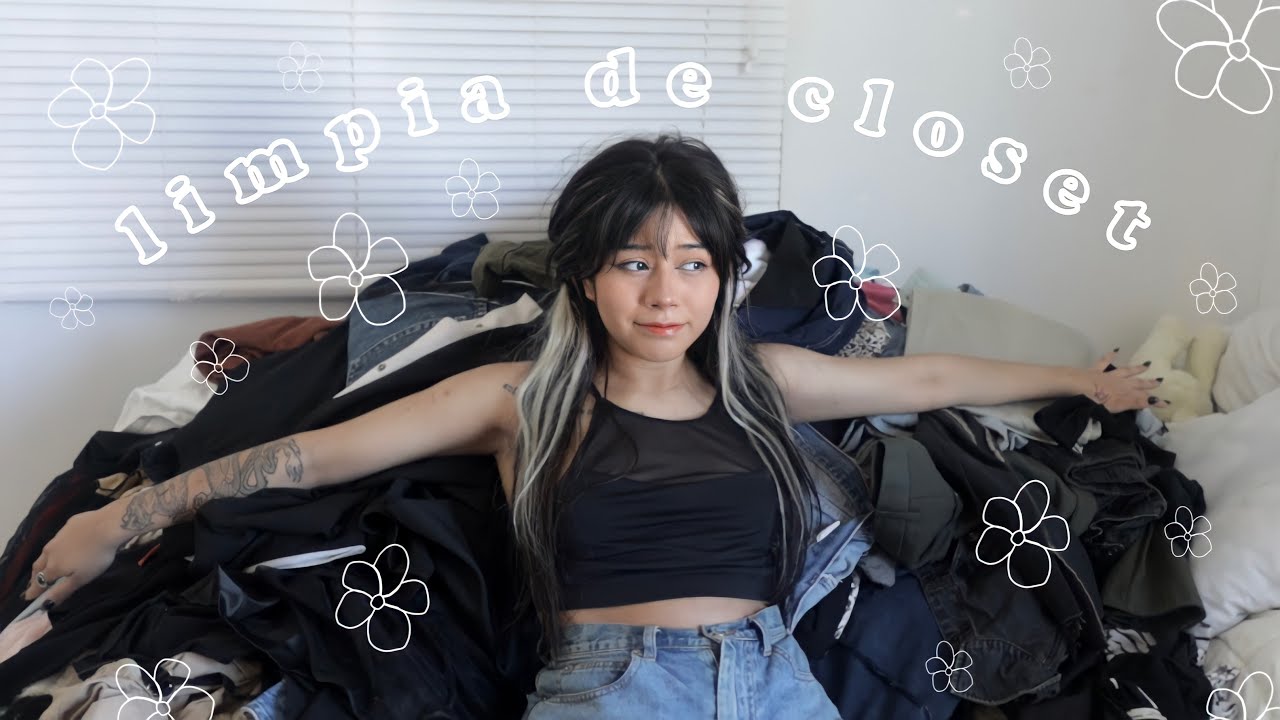 limpieza de closet *extrema* 💫 deshaciéndome de la mitad de mi ropa