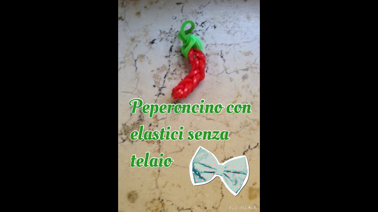 Peperoncino con elastici senza telaio