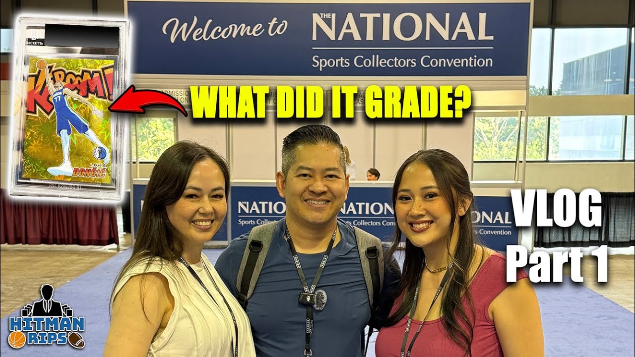 Grading my Luka Gold Kaboom! 💥 2025 National Sports Card Convention VLOG 1