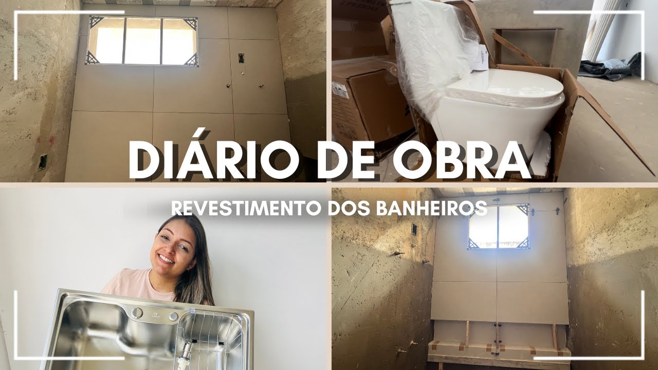 Diário de Obra parte 17 | INICIAMOS O REVESTIMENTO DOS BANHEIROS  | VASO SANITÁRIO + CUBA DA COZINHA