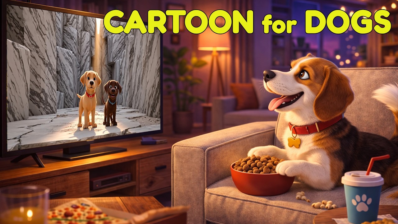 24 Hours of Cartoons for Dogs to Watch 🐾 Relaxing Music for Active Dogs & Positive Mood