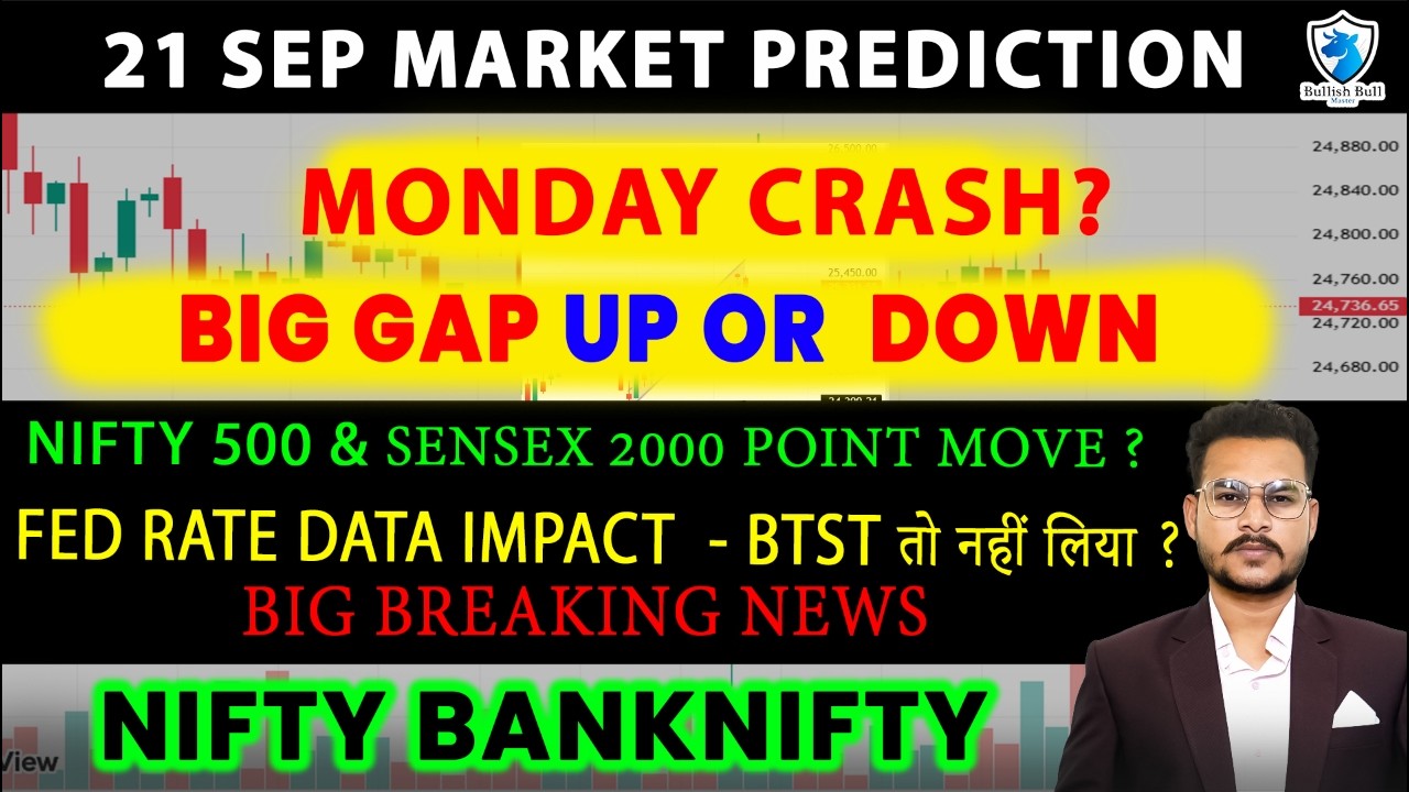 Nifty Prediction and Bank Nifty Analysis for Monday | 21 Sep 2026 | Bank NIFTY Tomorrow GAP UP