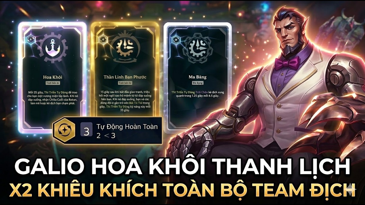 Galio Thanh Lịch Nhảy Múa Khiêu Khích Và Những Màn Combat Đỉnh Cao | Aram Hỗn Loạn