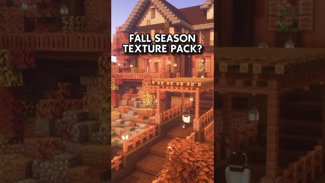 Лучший пакет текстур &laquo;ОСЕНЬ&raquo; для Minecraft 1.21+ 🍂🍁🎃 #minecraft #autumn #resourcepack #aesthetic