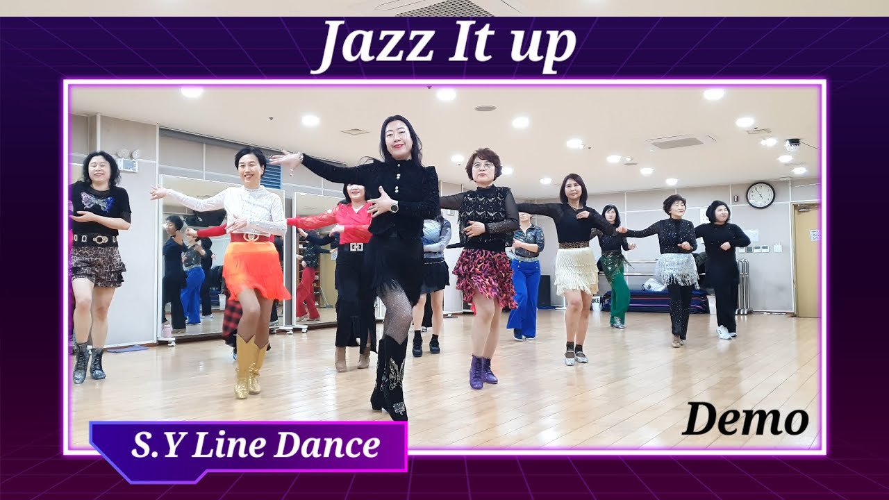Jazz It Up Line Dance (lmprover)추운겨울 유산소 운동으로 👍재즈 잇 업👈 똭 좋아 👌 