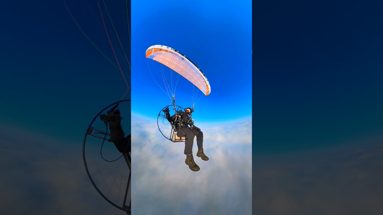 Taking Nap Above The Clouds On My Paramotor #paramotor #ppgbrothers #funny