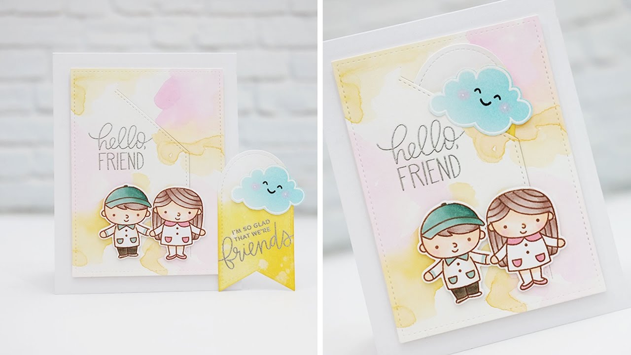 Hidden Watercolor Pocket Card by Pretty Pink Posh