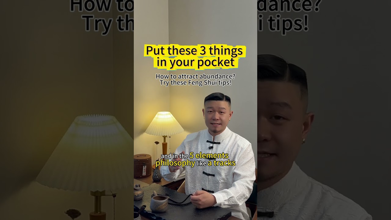 Put these 3 things in your pocket, good luck will follow you! #fengshuitips #fivetips #goodluck