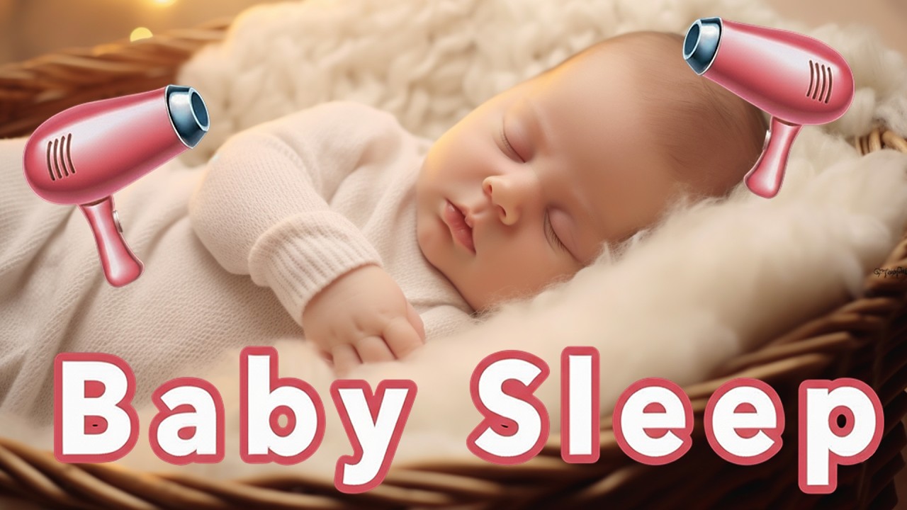 120min - Baby Fön Geräusch zum einschlafen | Haarfön für Babys / Hair Dryer Sleep Sounds