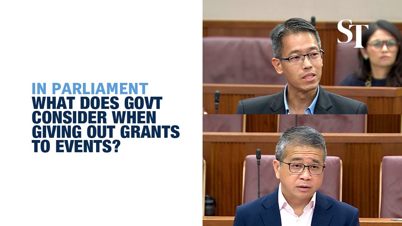 Edwin Tong lays out considerations in giving grants for events to perform in Singapore