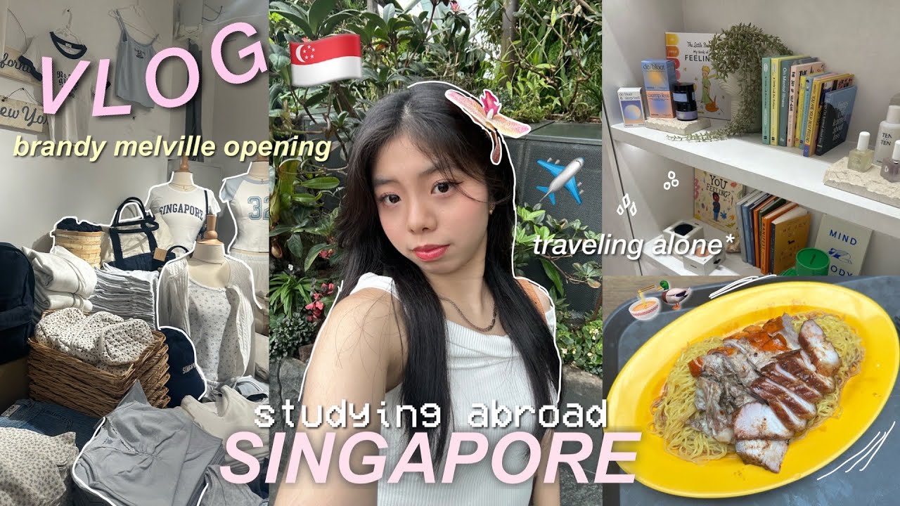 SINGAPORE VLOG 🌺 | exploring Singapore, brandy Melville opening, gardens by the bay, orchard road