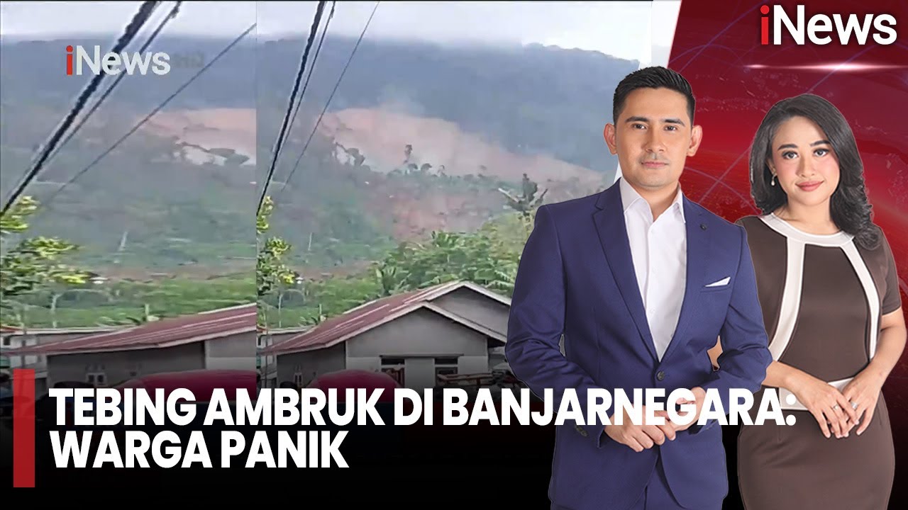 Detik-Detik Longsor Banjarnegara Timpa Rumah: Warga Panik Menyelamatkan Diri |iNews Sore (16/11)