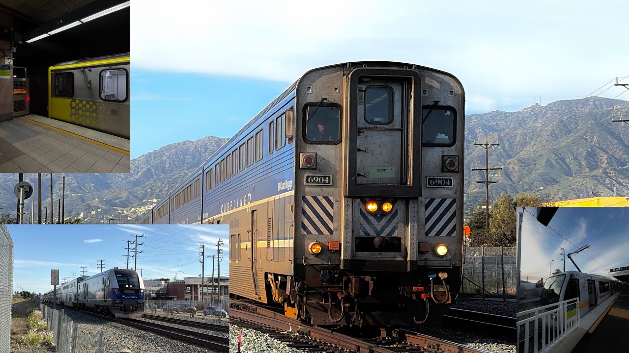 Metro, Metrolink, and Amtrak action in LA,Glendale, Washington. 2/12/26