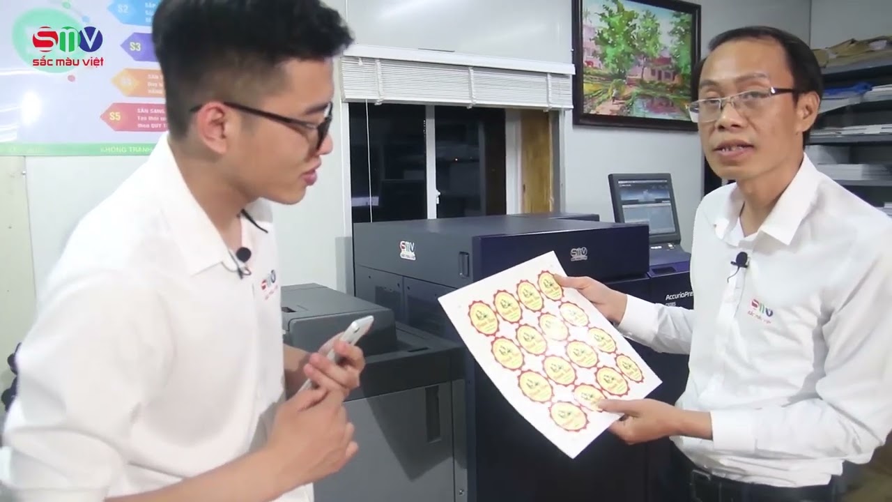 Quy trình sản xuất tem nhãn tại Sắc Màu Việt