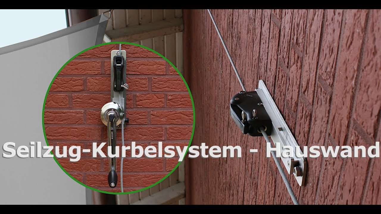 Seilzug-Kurbelsystem f&uuml;r die Hauswand - Pina Design&reg;
