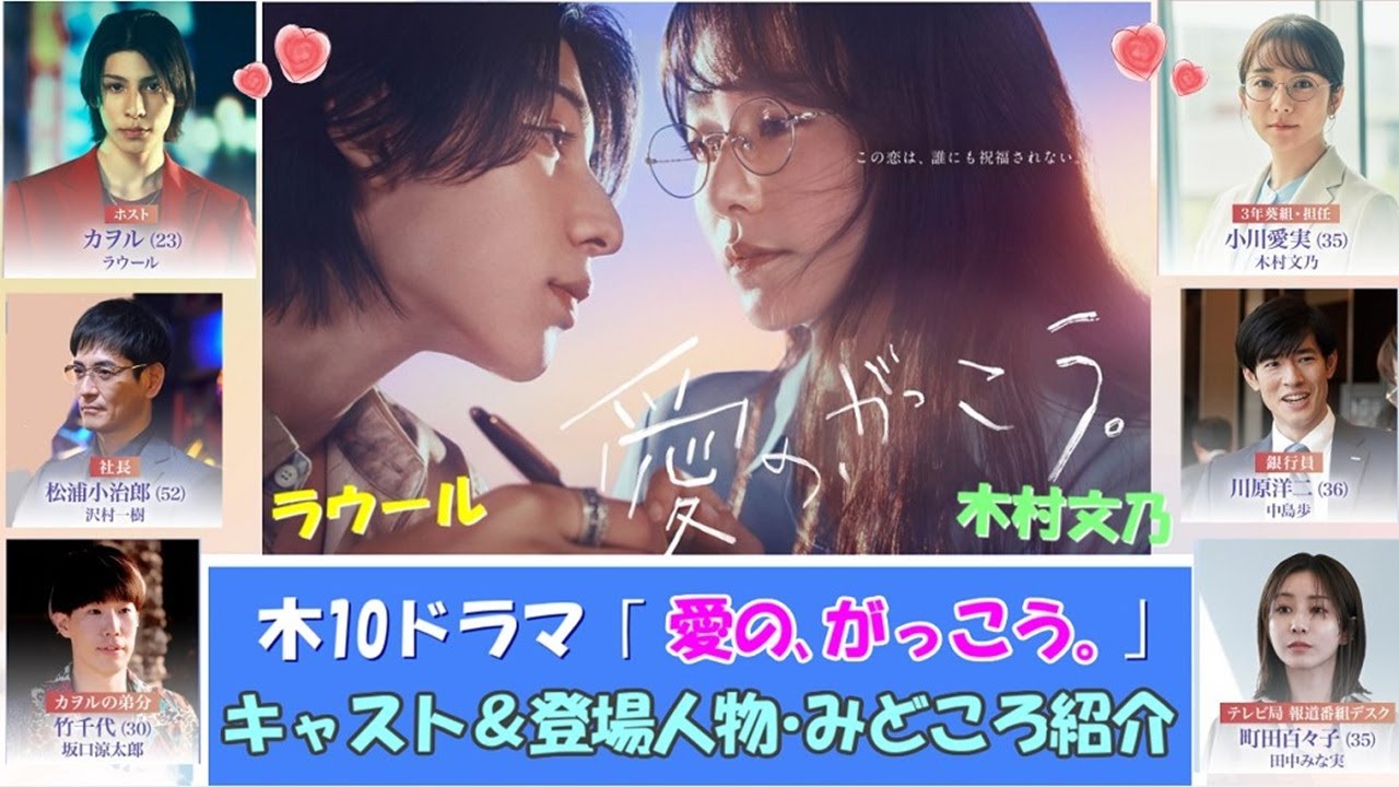 【ラウール】木10ドラマ｢愛の､がっこう。｣キャスト＆登場人物･出演者が語るみどころやラウールの印象etcを紹介します【Snow Man】
