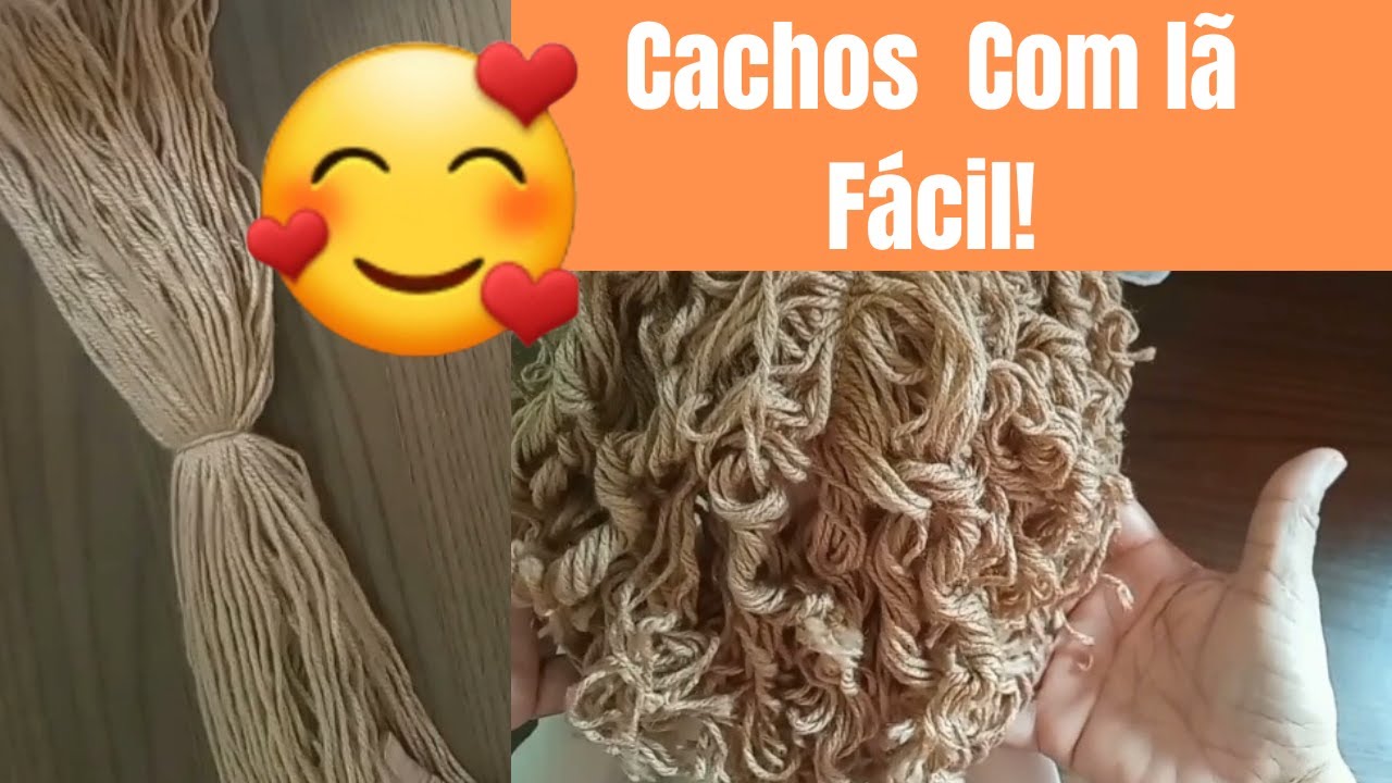 Como Fazer cachos com lã Fácil