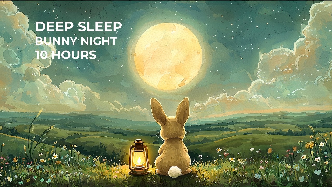 Deep Sleep 🐰 Bunny Moonlight Ambience | Relaxing Sleep Music • Fall Asleep Fast • Insomnia Relief