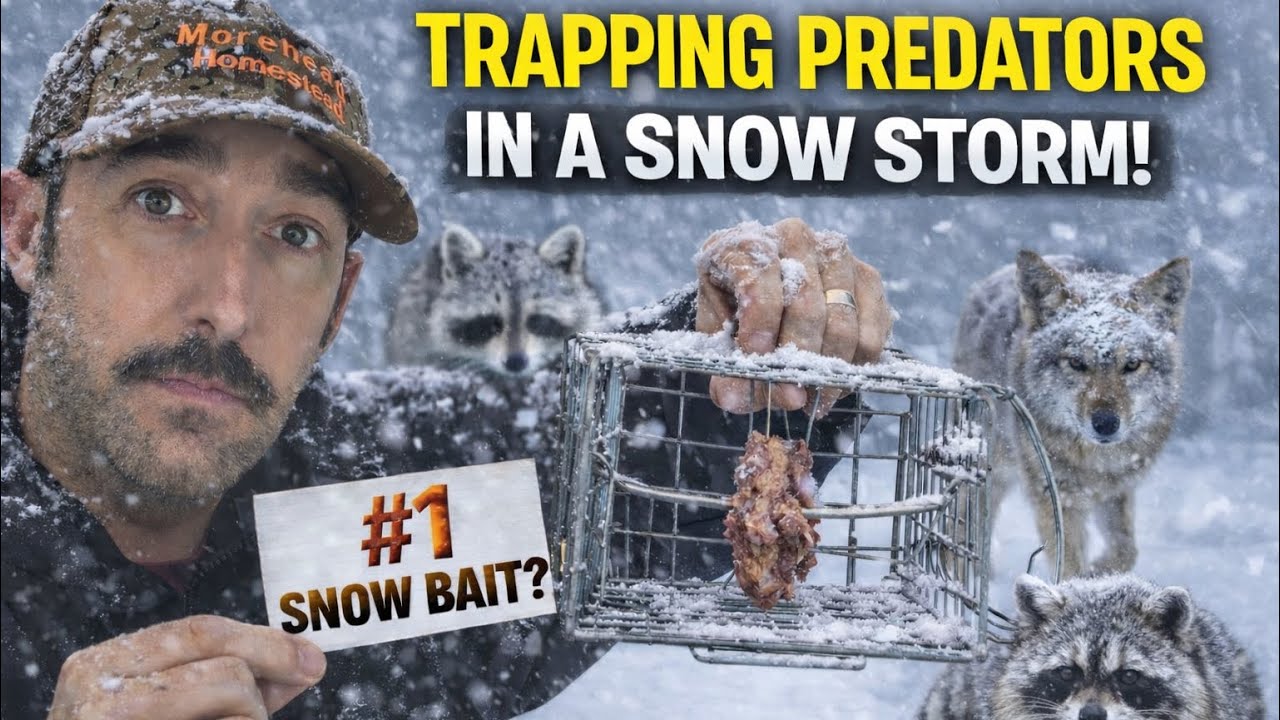 Trapping Predators During The Biggest Snow Storm In Oklahoma!
