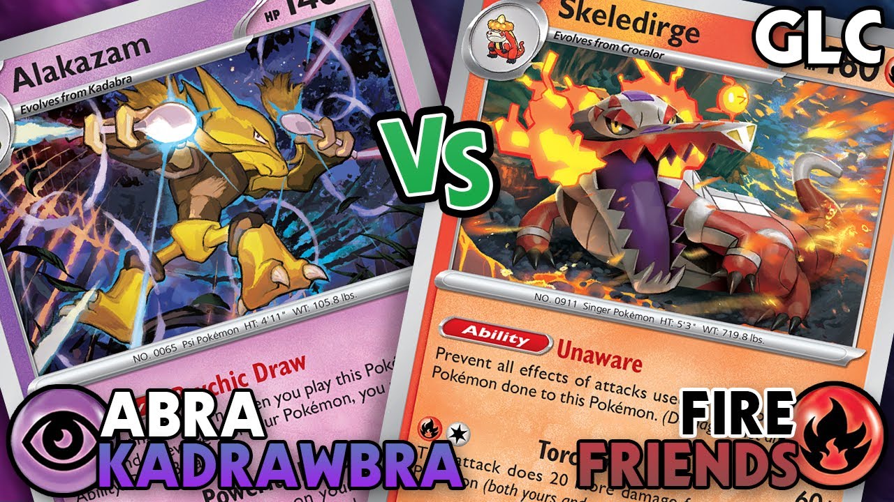 ABRA KADRAWBRA VS FIRE FRIENDS &mdash; Pokemon TCG Gym Leader Challenge